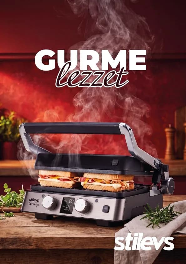 Stilevs Gurmega tost ve ızgara makinesi — gurme lezzet