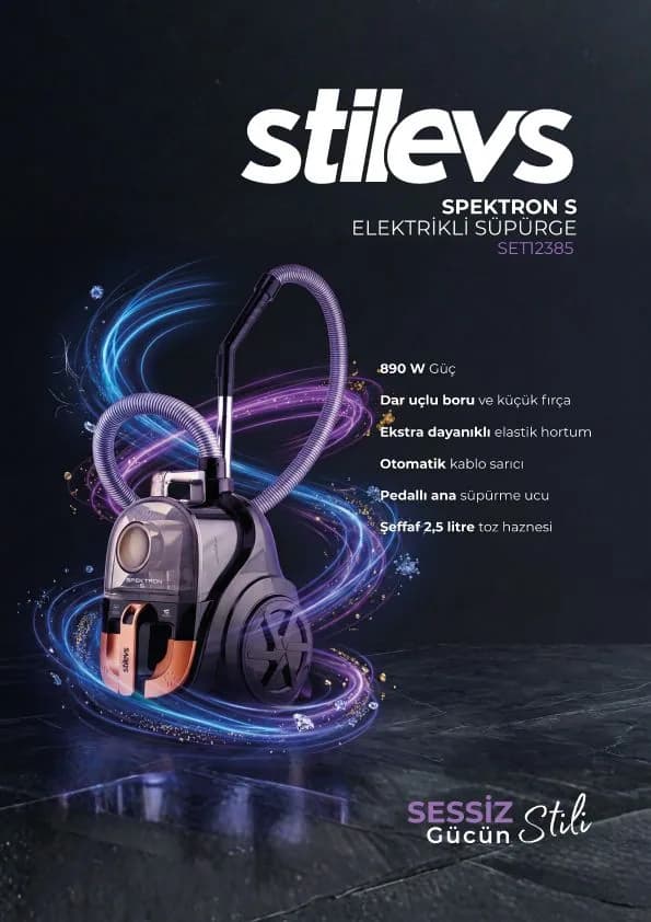 Stilevs Spektron S elektrikli süpürge SET12385 — 890 W