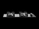 ST-Ao-GLS 640-E-BLACK Kristal Cam Ocak