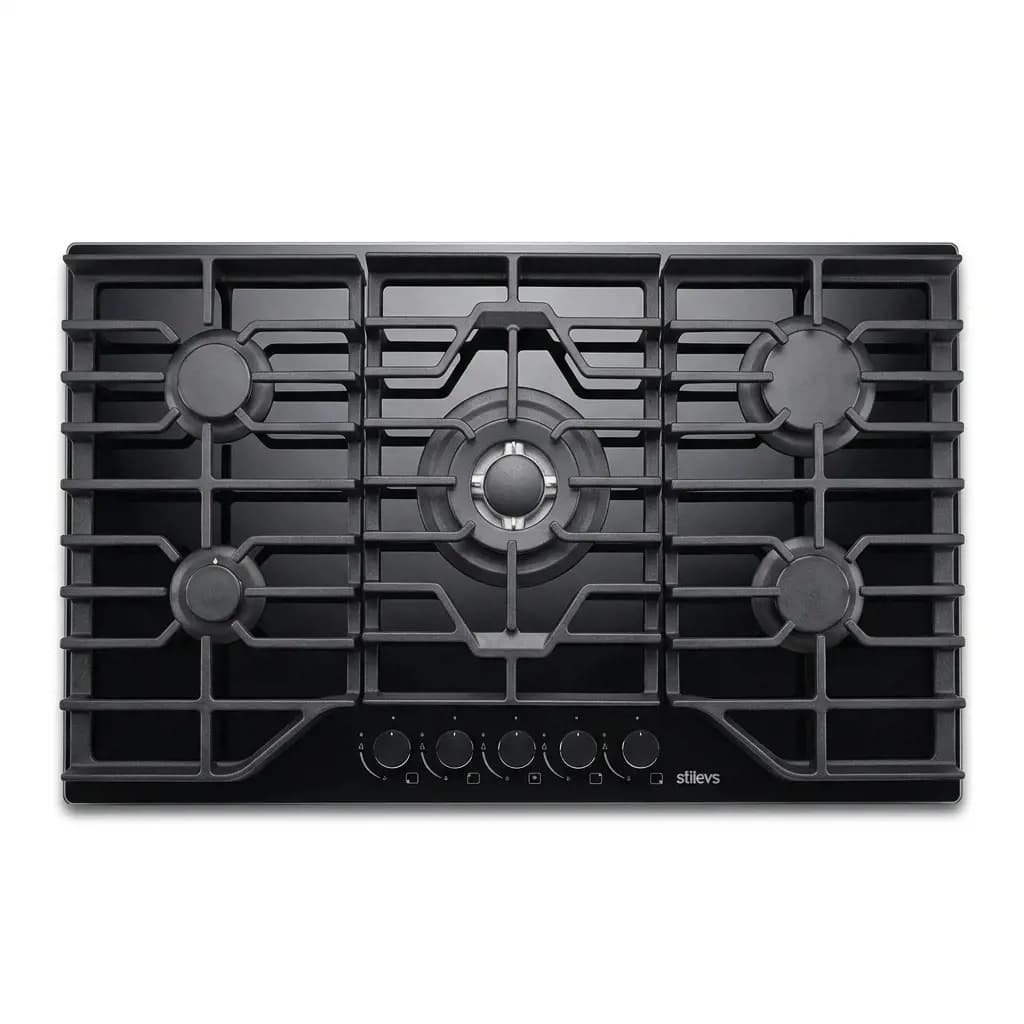 ST-AO-9051G (Döküm) Black Kristal Cam Ocak