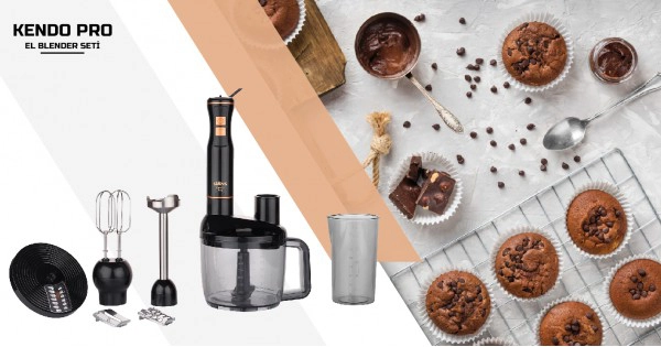 KENDO PRO EL BLENDER SETİ-BEYAZ
