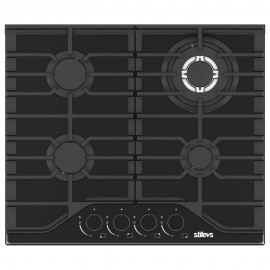 ST-AO-6041BG (DÖKÜM) SİYAH KRISTAL CAM OCAK