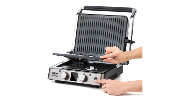 GURMEGA IZGARA,TOST VE WAFFLE MAKİNESİ - INOX	